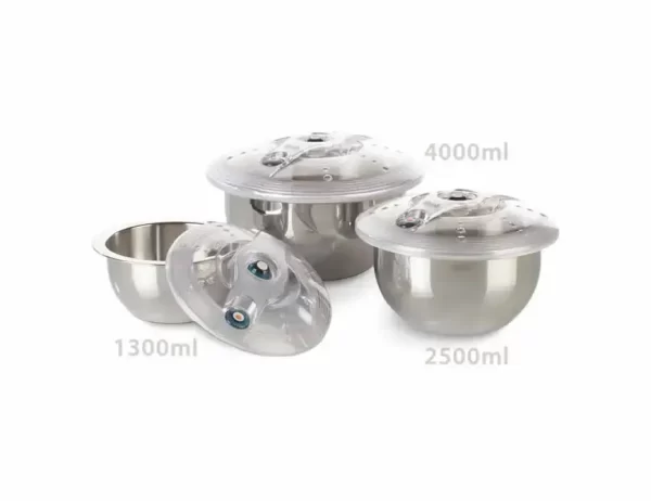 LAVA 3-Piece ES-Line Stainless Steel Vacuum Container Set - Complete Professional Storage System - Image 2