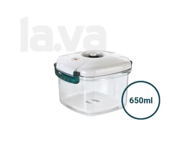 LAVA 650ml Square Acrylic Vacuum Container - Versatile Food Preservation System