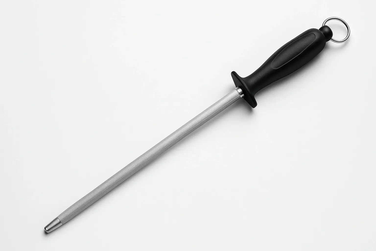professional knife sharpening steel 10cm round hardened chrome